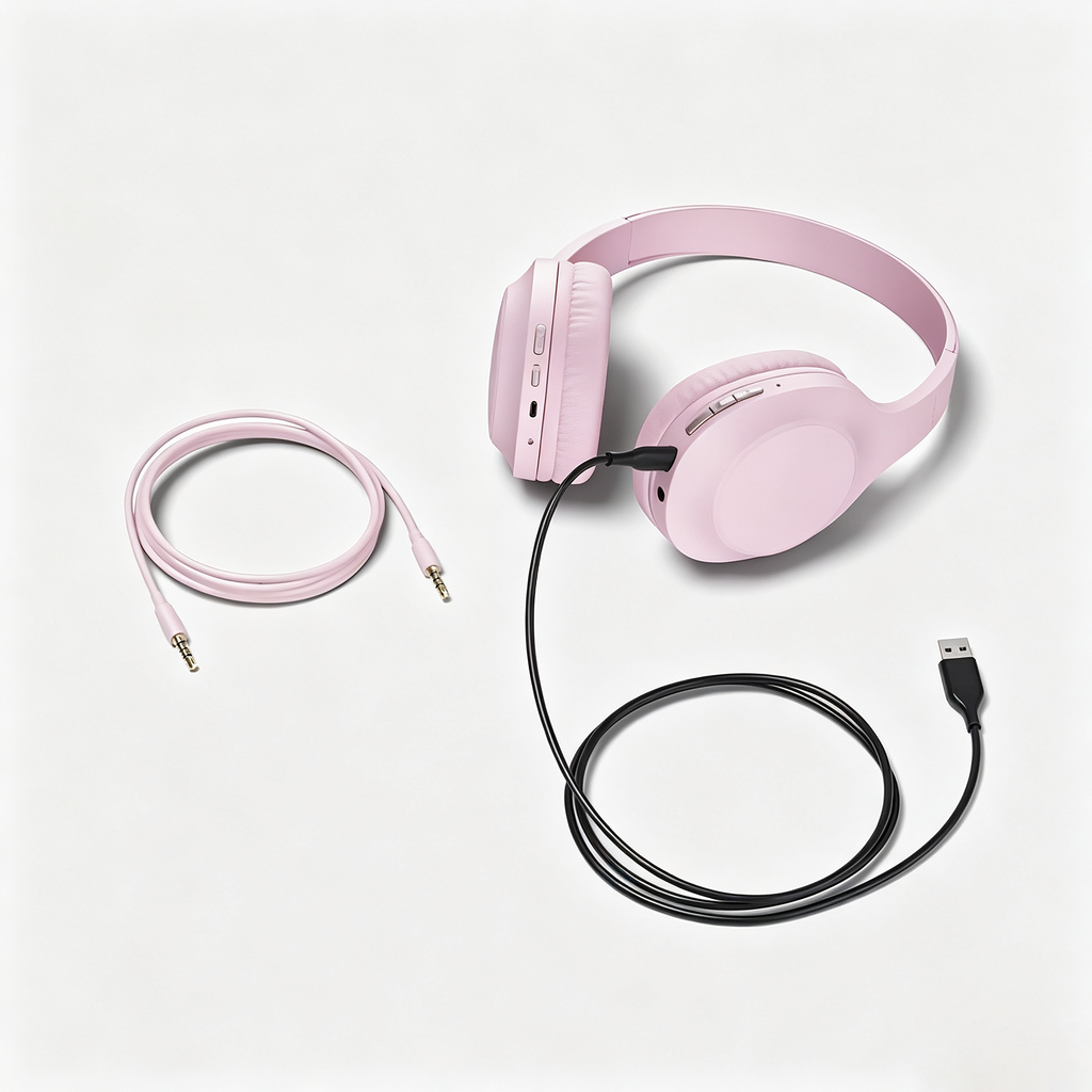 Bluetooth 5.4 Over‑Ear Wireless Headphones Built‑In Mic USB‑C